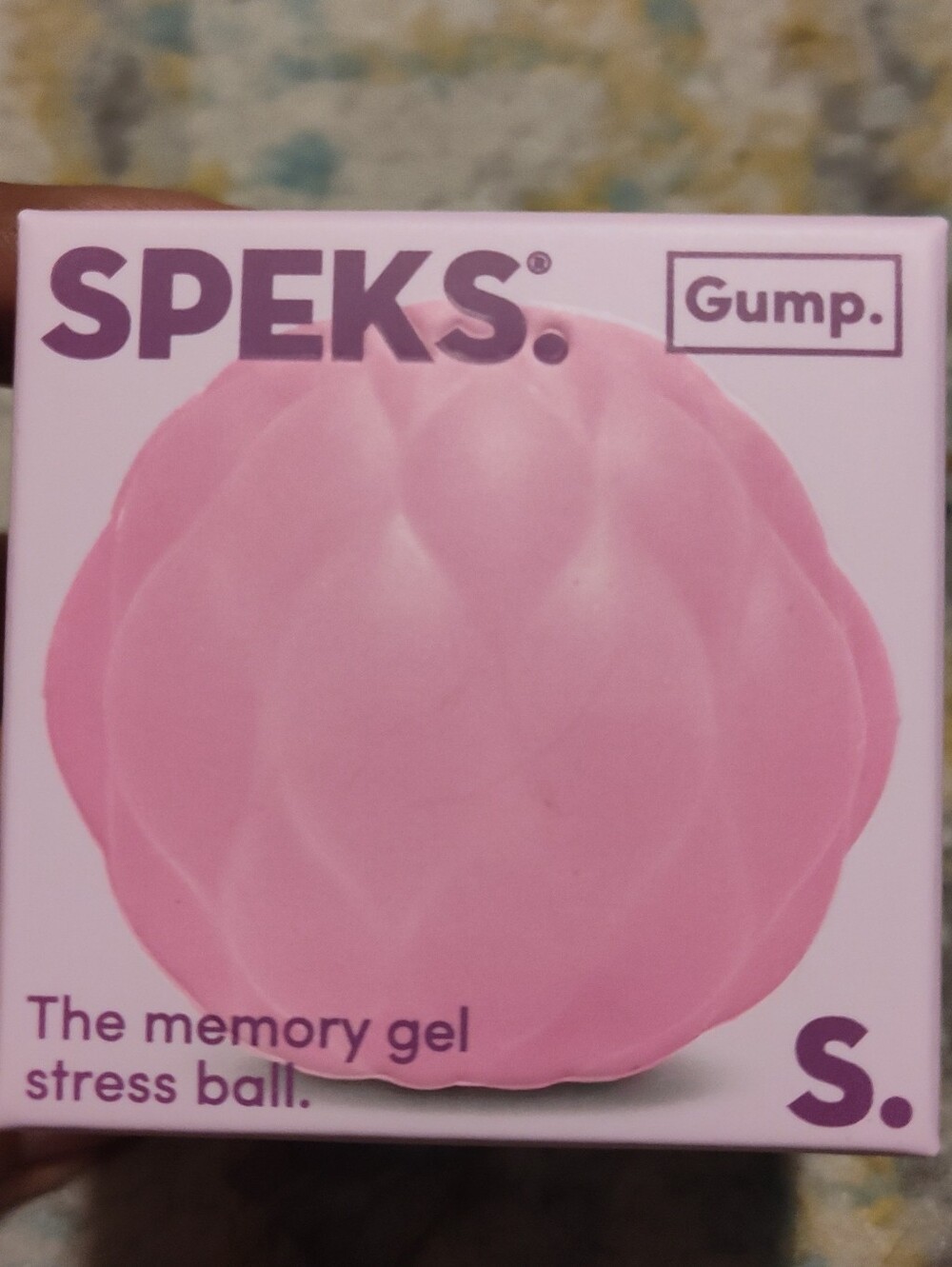 Speks Gump Pink Memory Gel Stress Ball